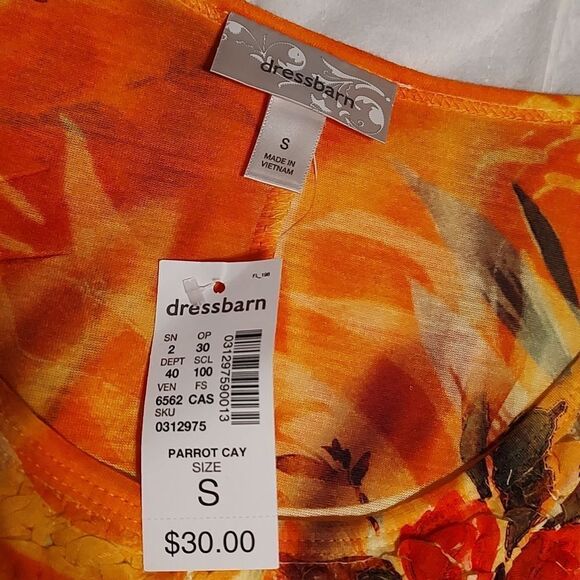 Parrot Cay Tank Top Dress Barn Small - Picture 3 of 3